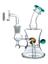 Teal Tsunami 6" Micro Glass Rig