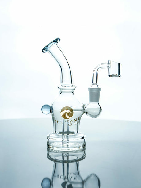 Teal Tsunami 6” Mini Egg Dab Rig – Glass Pipe