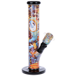 The World was Mad Inside Print Straight Tube Glass Water Pipe 11.25" - Pulsar