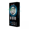 Three Hole Quartz [3PC] - Lookah Unicorn Coil I