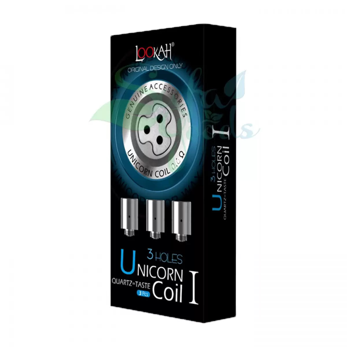Three Hole Quartz [3PC] - Lookah Unicorn Coil I