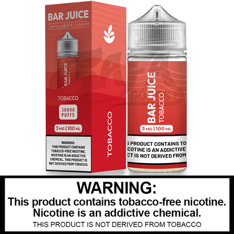 Tobacco Freebase E-Juice 100ML -Bar Club
