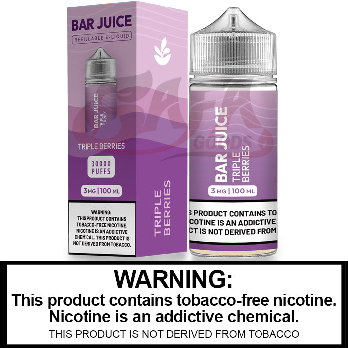 Triple Berries Freebase E-Juice 100ML-Bar Club