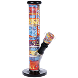 Van Life Inside Print Straight Tube Glass Water Pipe 11.25" - Pulsar