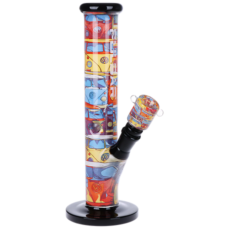 Van Life Inside Print Straight Tube Glass Water Pipe 11.25" - Pulsar