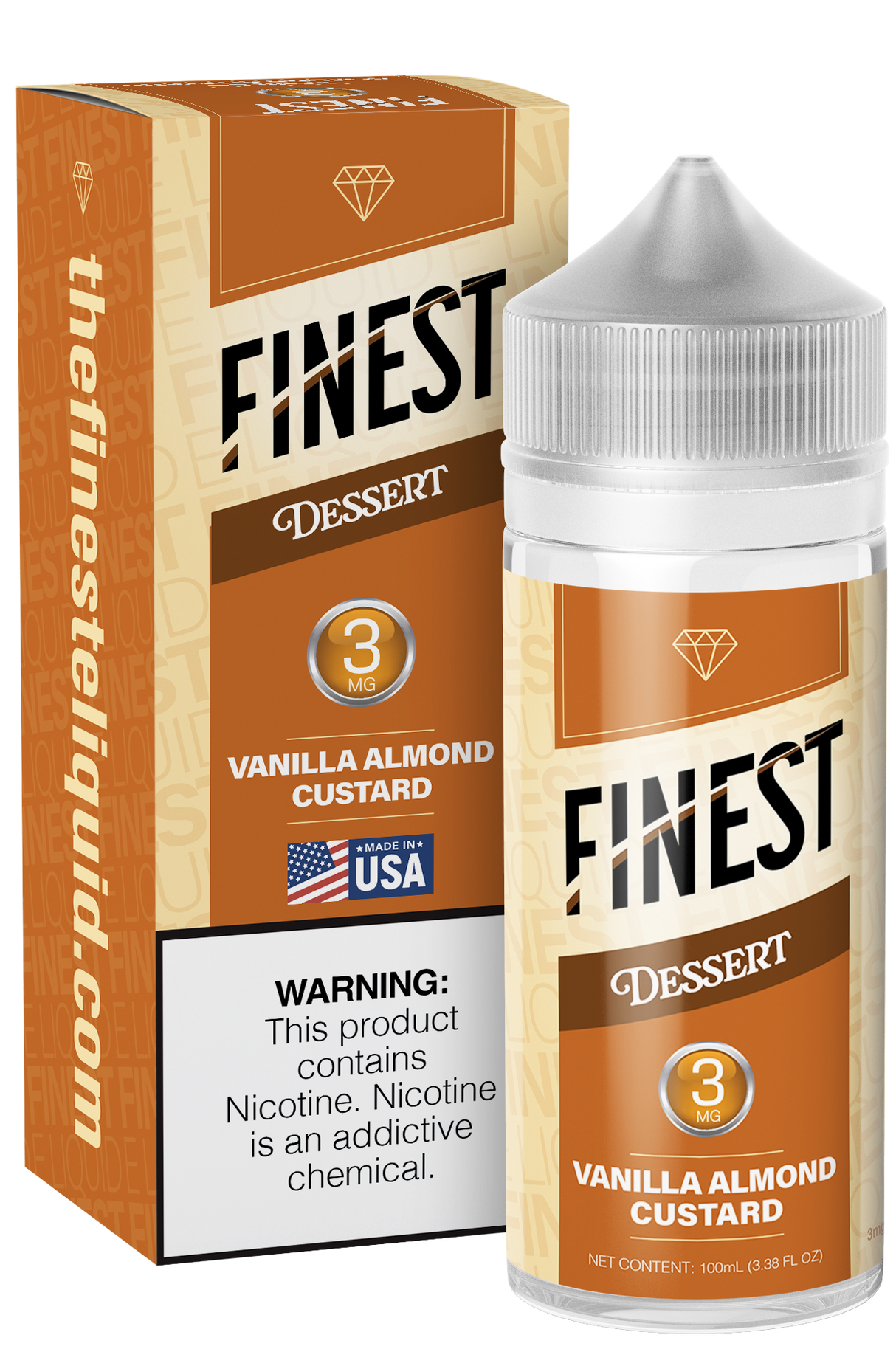 Vanilla Almond Custard Freebase E-Liquid Dessert Edition 100ML - The Finest