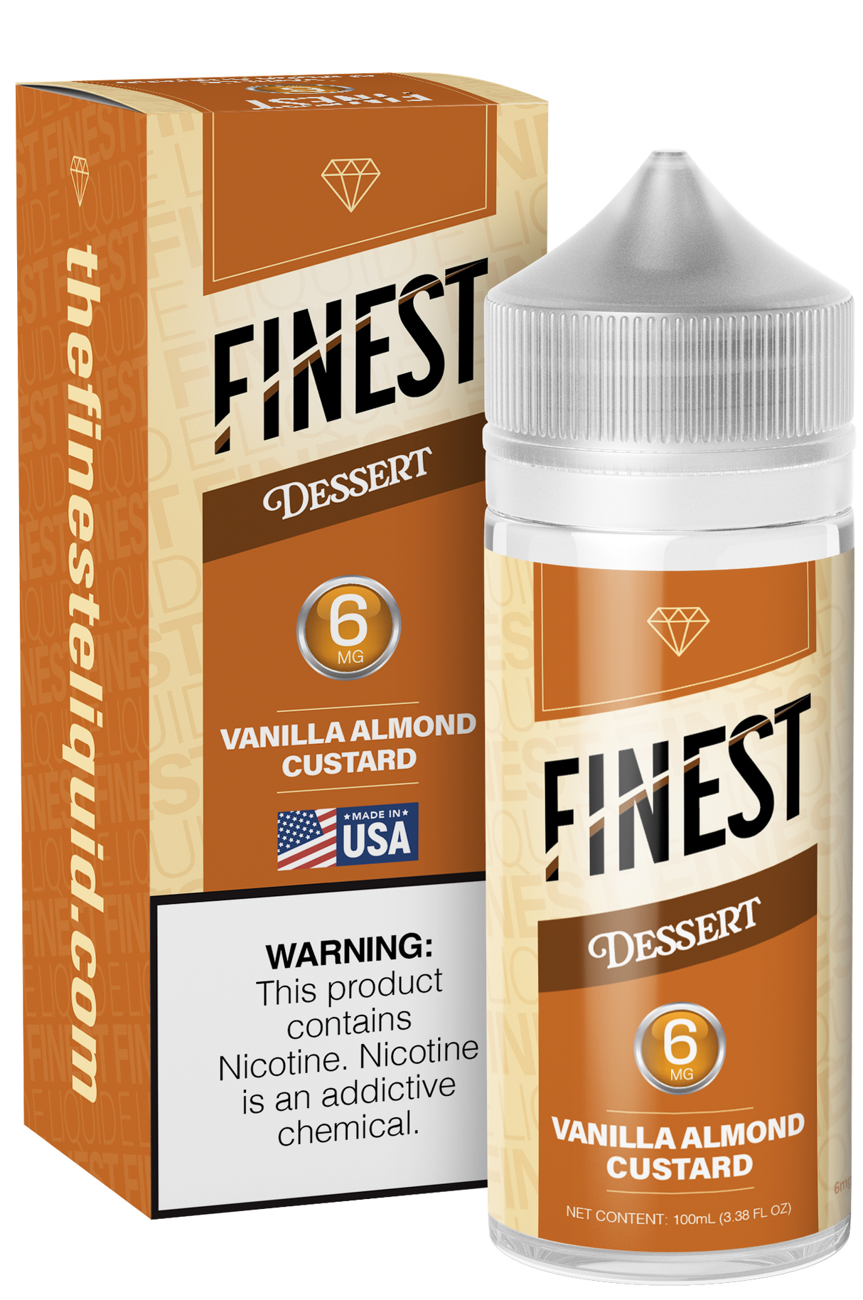 Vanilla Almond Custard Freebase E-Liquid Dessert Edition 100ML - The Finest