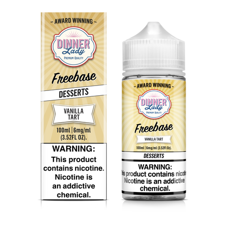 Vanilla Tart Freebase E-Liquid 100ML - Dinner Lady