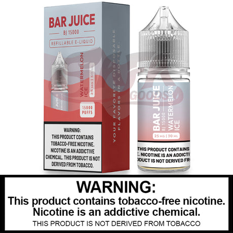 Watermelon Ice Salt Nic E-Juice 30ML - Bar Club