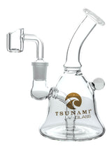 White 6" Tsunami Concentrate Rig – Mini Bell Water Pipe