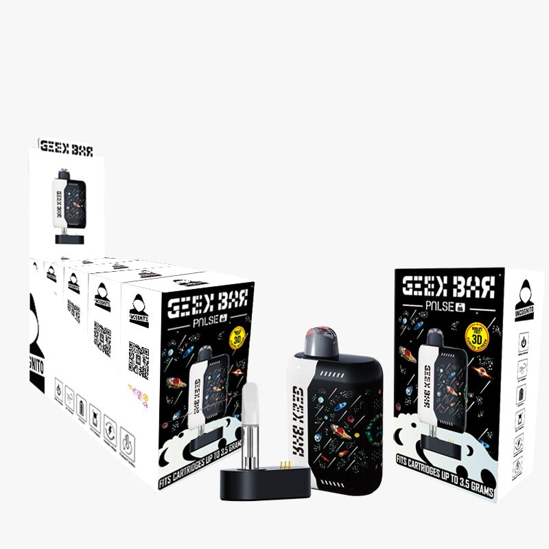 White Incognito Cartridge Battery [5PC] - Geek Bar Pulse