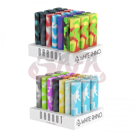 White Rhino Dabout Silicone/glass Dab Kits 21ct