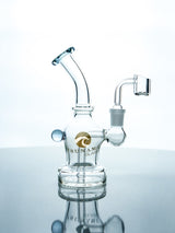 White Tsunami 6” Mini Egg Dab Rig – Glass Pipe
